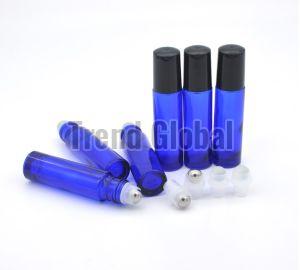 Blue Roll On Glass Bottle