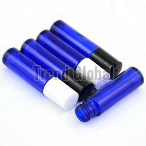 Blue Roll On Glass Bottle