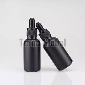 Black Glass Dropper Bottle