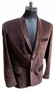 Brown Velvet Mens Blazer