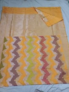 Pure Banarasi Kadua Rangkaar Handloom Silk Saree