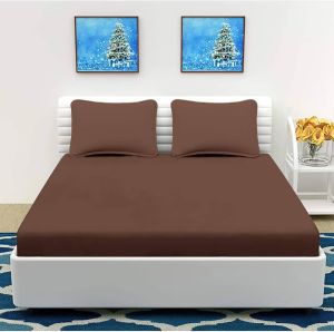 Cotton Plain Double Bedsheet