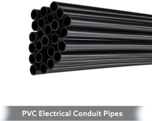 Black LMS PVC Electrical Conduit Pipes