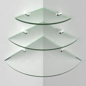 glass corner shelf