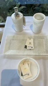 Marble Bathroom Accessories Set