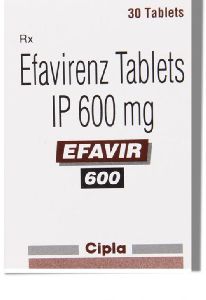 Efavir Efavirenz 600mg Tablet