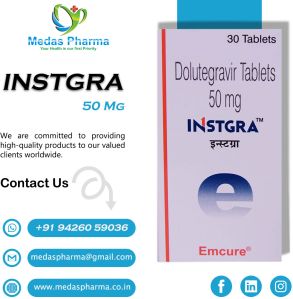 Instgra Dolutegravir 50mg Tablets