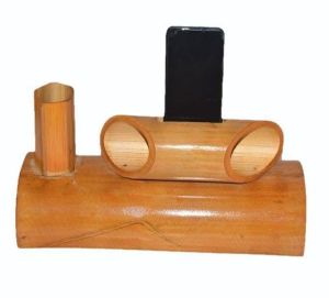 Bamboo Mobile Pen Stand