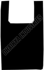 Plain Black U Cut Non Woven Bag