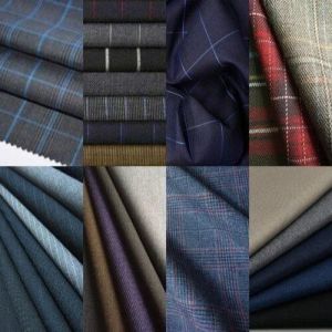 Cotton Check Pants Fabric