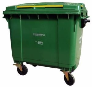 Plastic Green 660L Wheel Waste Bin