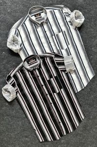 Mens Striped Cotton Shirt