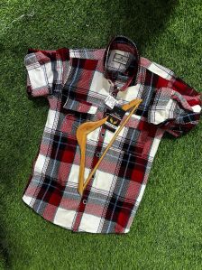 Mens Trendy Woolen Check Shirt