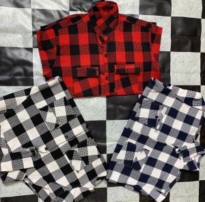 Mens Waffle Woolen Check Shirt