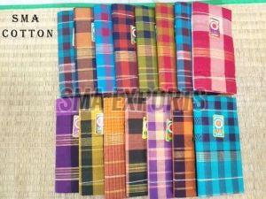 Casual Wear Checked Cotton Saree