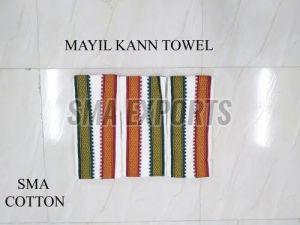 Cotton Mayilkan Border Towel