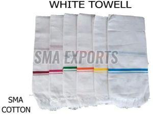 cotton white bath towel