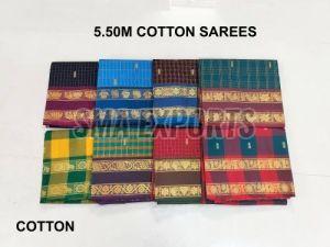 Double Border Cotton Saree