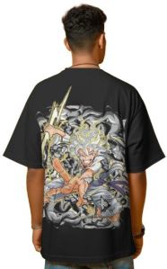 One Piece AnimeLuffy Lightning Gear 5 Black T-shirt