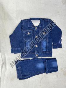 Kids Denim Jacket Pant Set