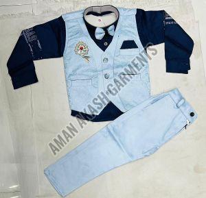 Sky Blue Kids Baba Suit