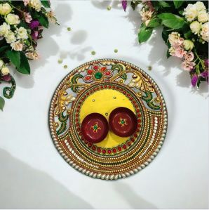 Wooden Pooja Thali