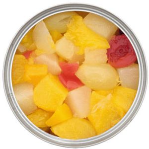 Canned fruit cocktail