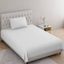 White Cotton Plain Bed Sheets