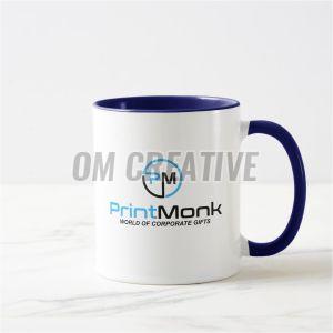 Ceramic Logo Printed White Mug