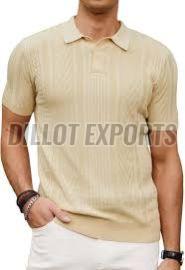 Mens Knitted Polo T-Shirts