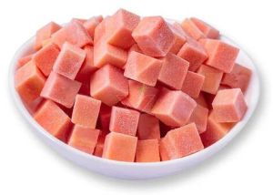 frozen papaya dices