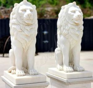 Marble Lion Statue