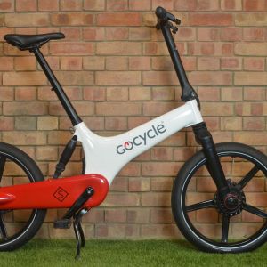 gocycle gs white red blue electric bike