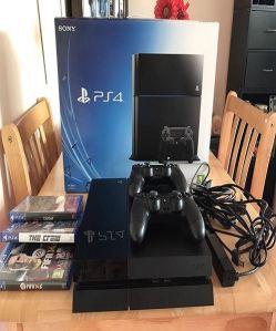 Sony Playstation 4 Ps4 500gb Cuh-1215a Controller Bundle 10 Games