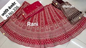 Velvet Lehenga Choli