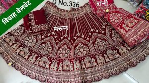 Velvet Lehenga Choli