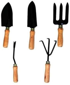 Wooden Iron Gardening Tool Set