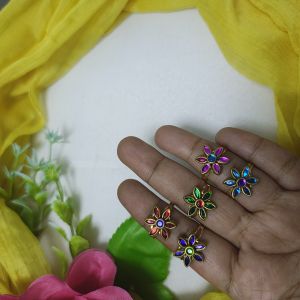 kundan stone finger rings