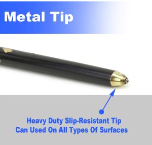 RCSP Metal Handle Wooden Walking Stick