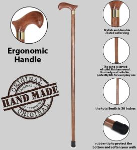 RCSP Sheesham Wood Walking Stick