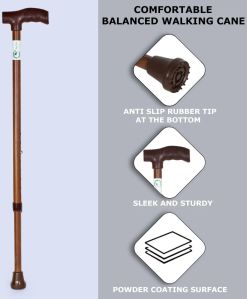 RCSP Wooden Coating Walking Stick