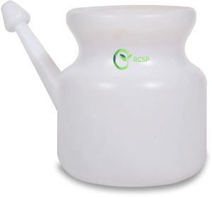 RCSP White Plastic Jal Neti Pot Pack Of 2