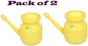 RCSP Plastic Yellow Jal Neti Pot Pack Of 2