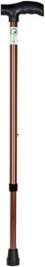 RCSP Plain Brown Aluminium Walking Stick