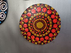 Mandala fridge magnets