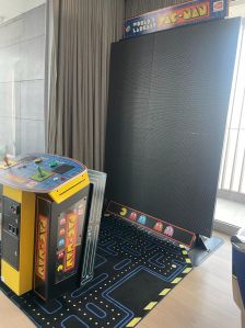 pac man galaga 10 ft projection screen