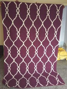 Hand Tufted Checkered Woolen Carpets