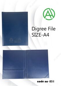 A4 Degree Certificate Folder