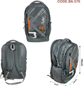 Grey Office Backpack Bag