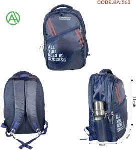 Navy Blue Backpack Bag